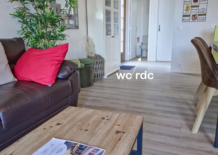 別荘 Maison Familiale Proche Plage, Parking, Clim *